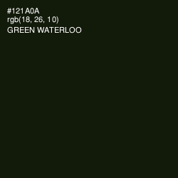 #121A0A - Green Waterloo Color Image